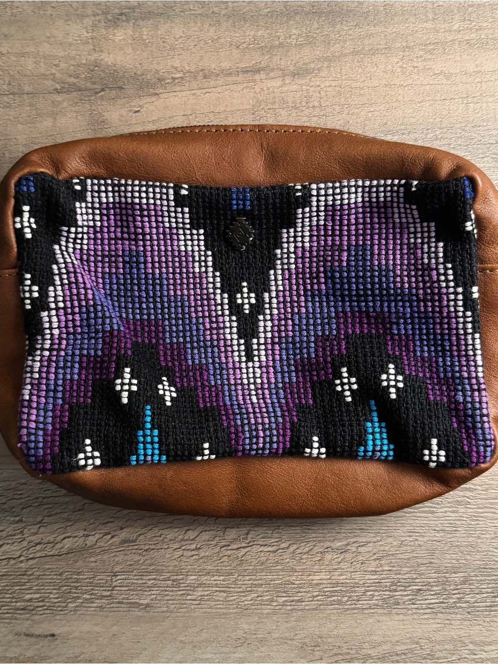 Purple Moons and Stars Nena and co regular wander leather bag, without strap
